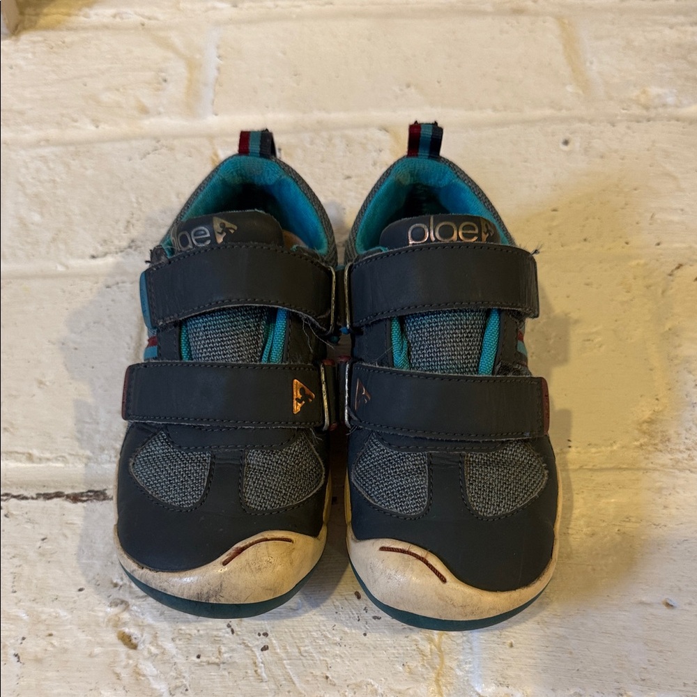 PLAE Charlie  Kids blue Velcro Sneakers